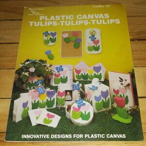 Plastic Canvas Tulips Tulips Tulips Leaflet #1187 (Needlecraft Ala Mode 1989)